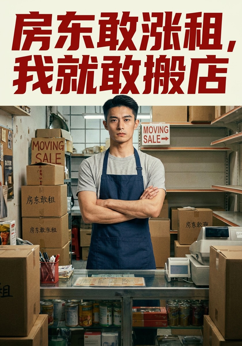 房东敢涨租，我就敢搬店