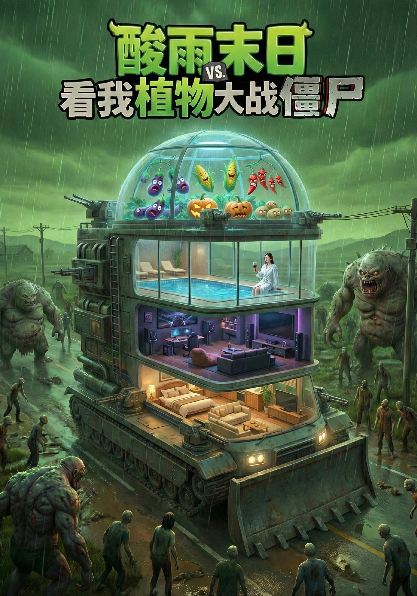酸雨末日看我植物大战僵尸