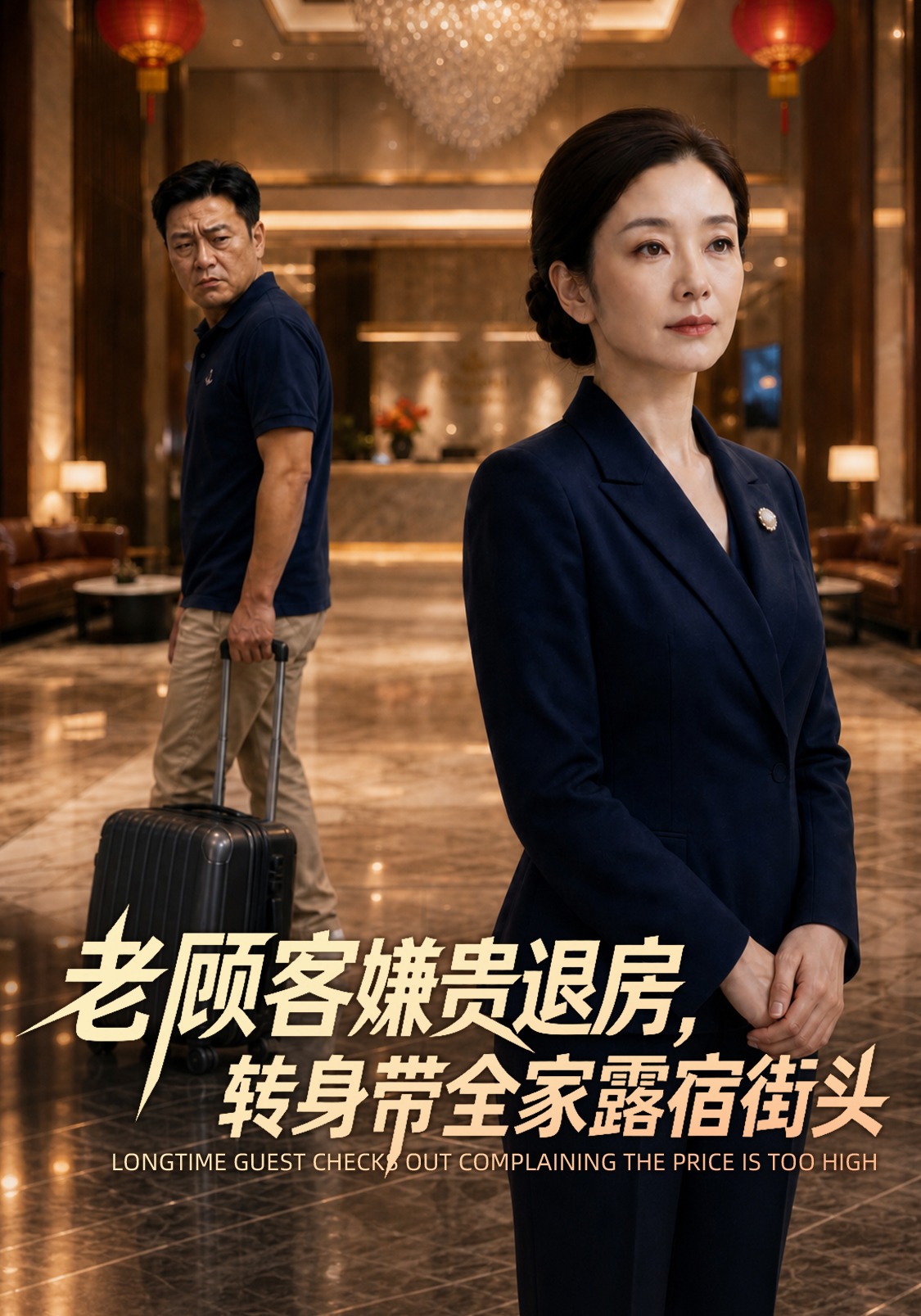 老顾客嫌贵退房，转身带全家露宿街头