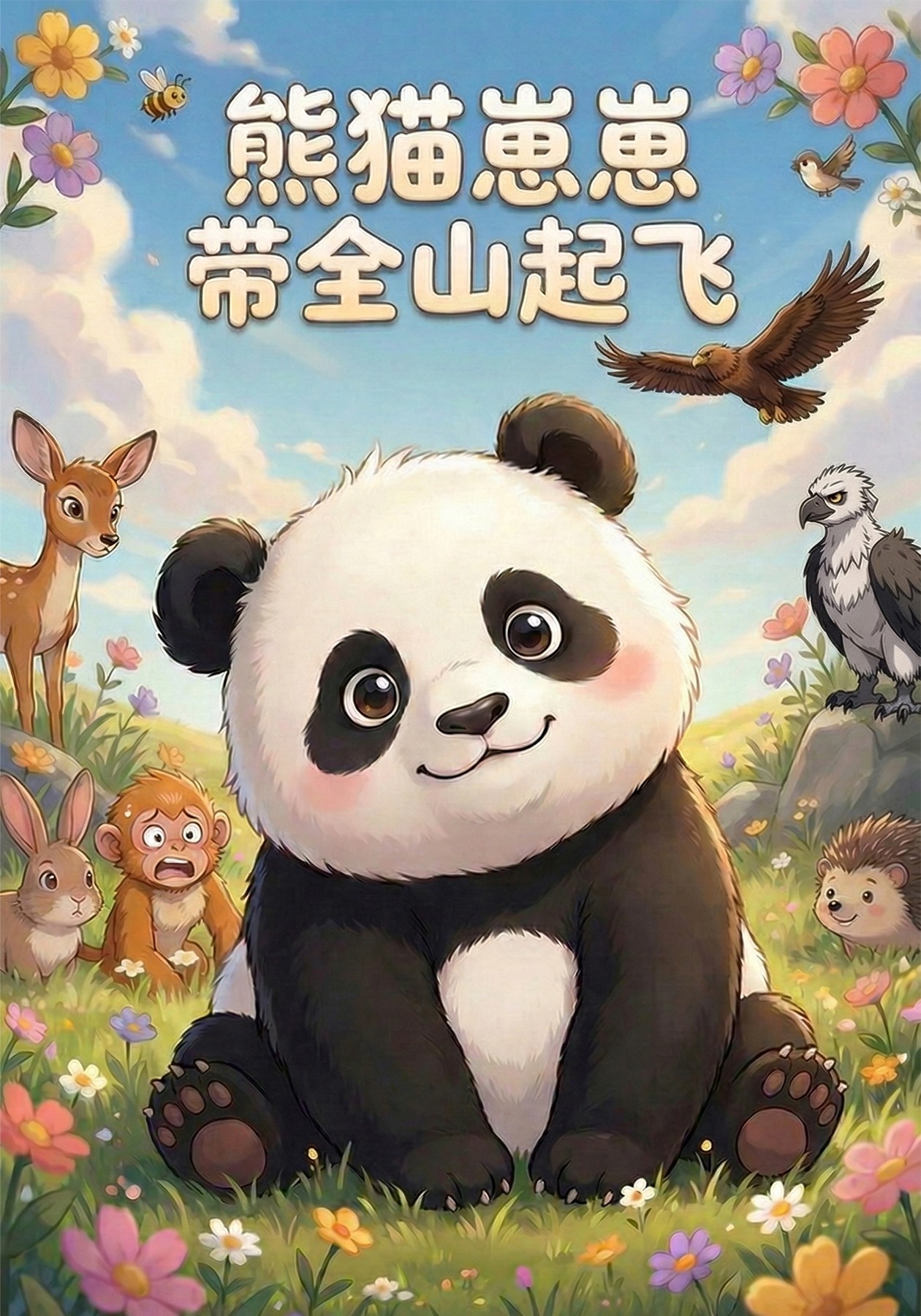 熊猫崽崽带全山起飞