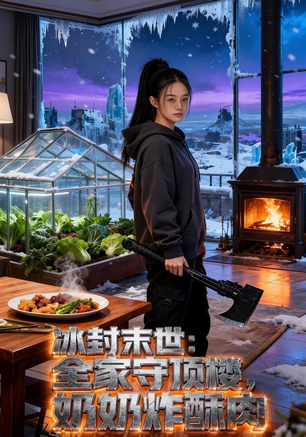 冰封末世：全家守顶楼，奶奶炸酥肉