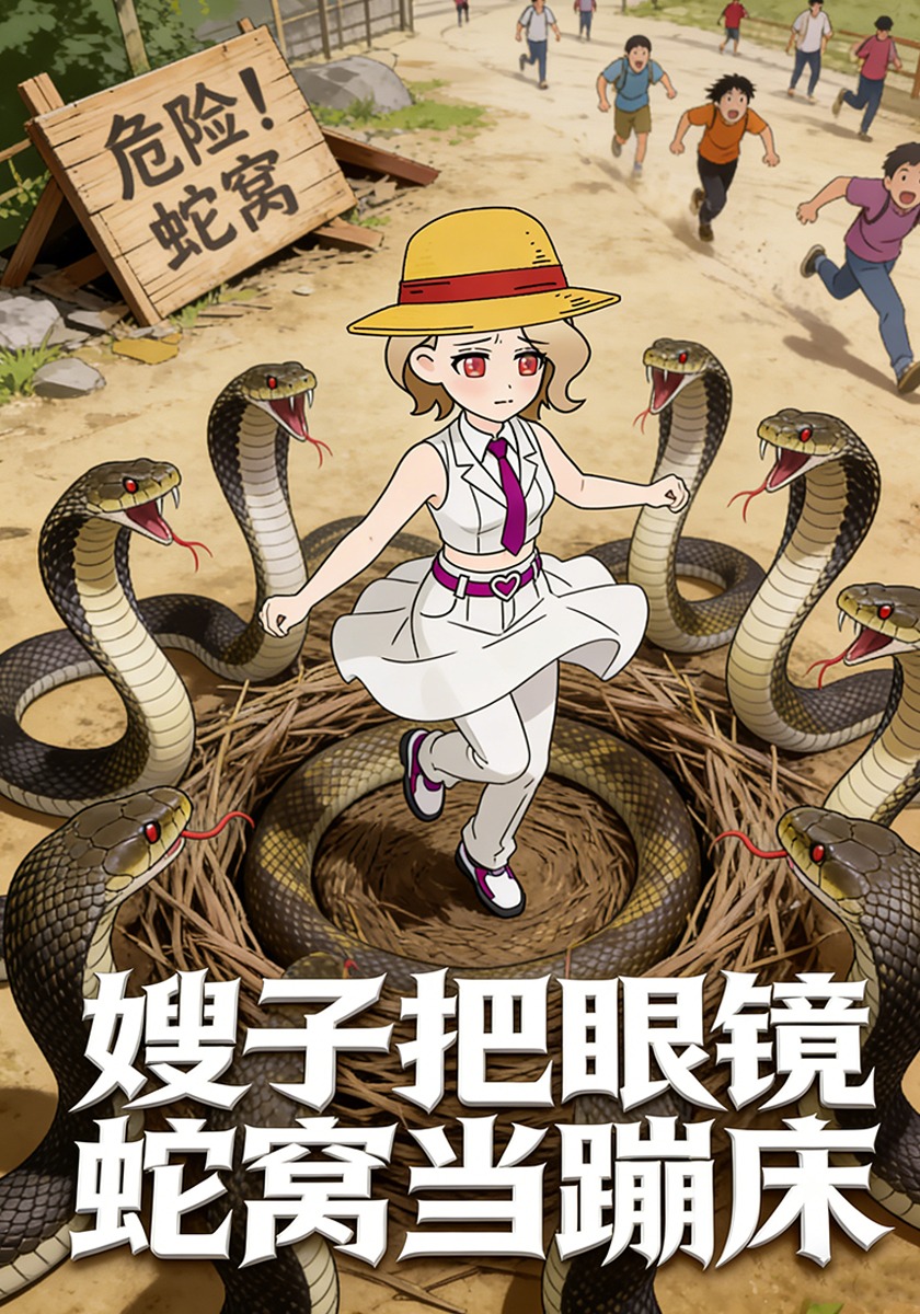 嫂子把眼镜蛇窝当蹦床