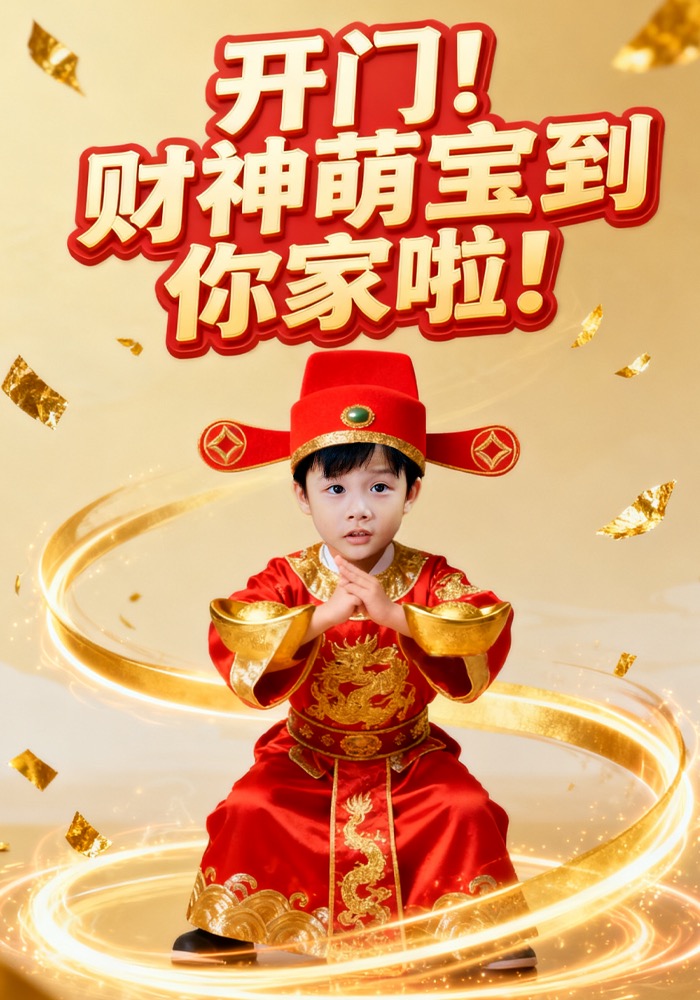 开门财神萌宝到你家啦