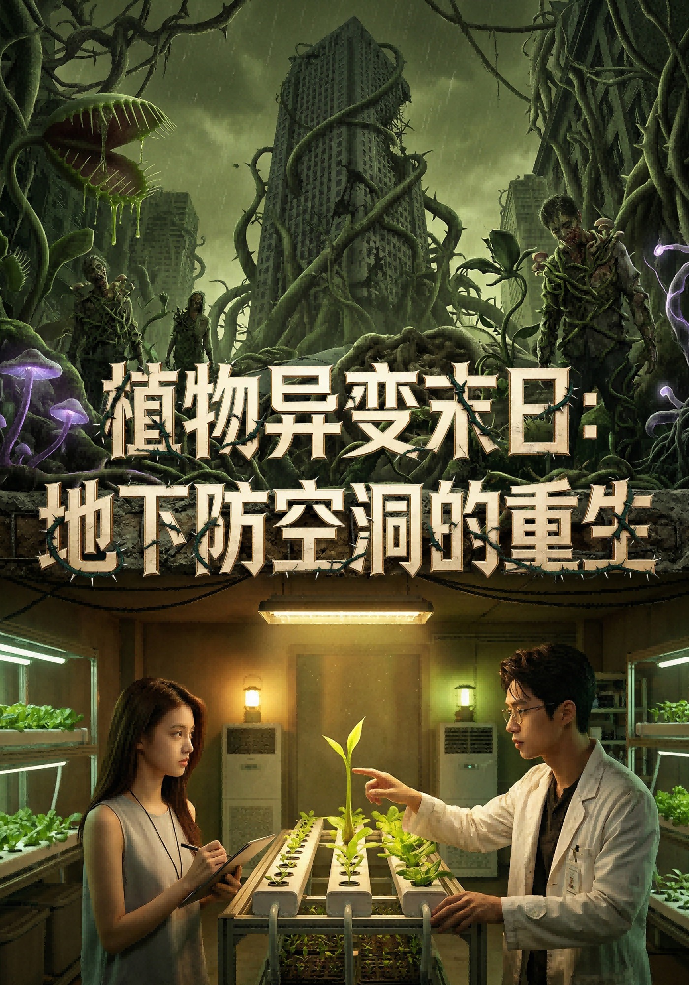 植物异变末日：地下防空洞的重生