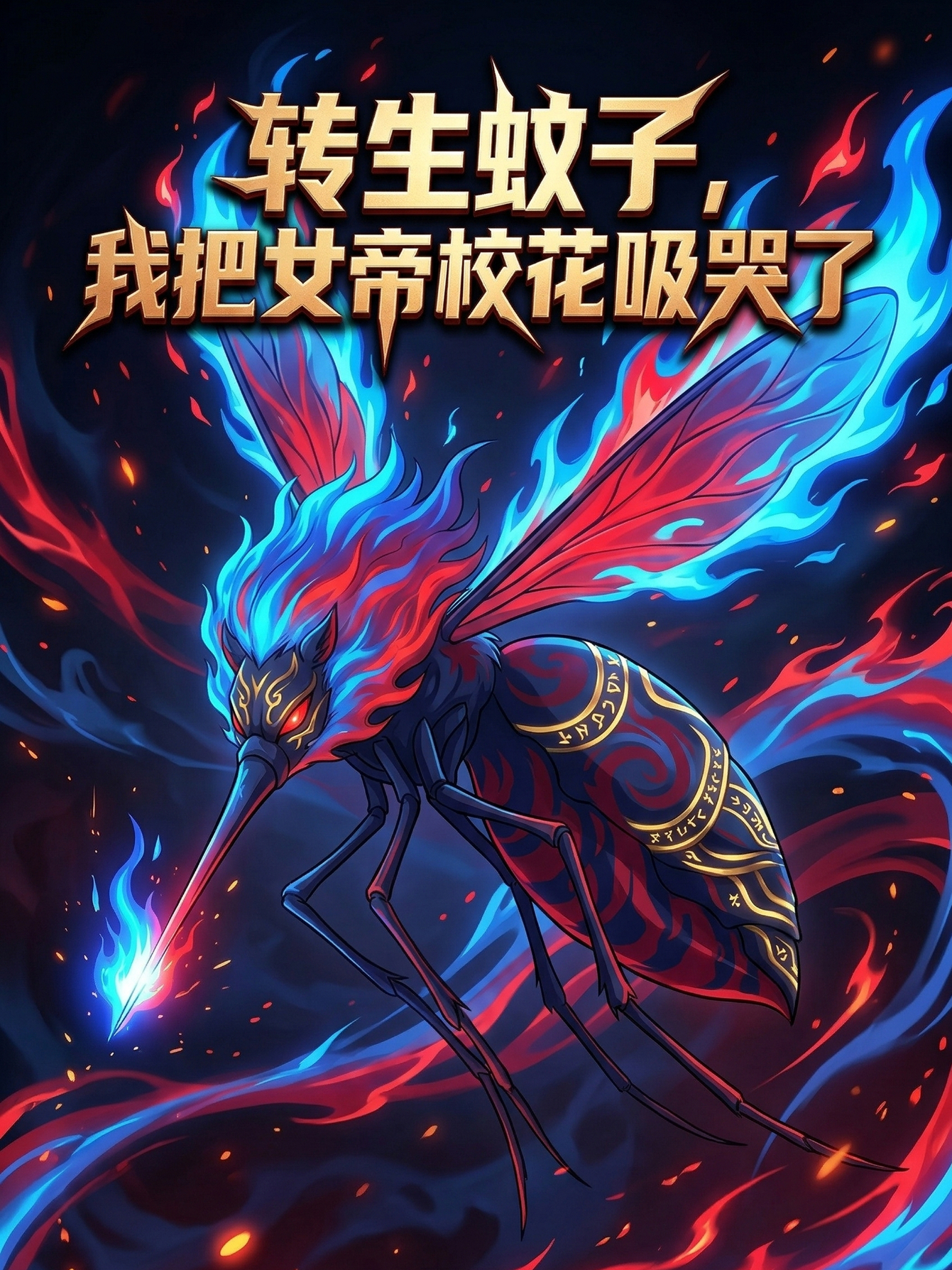转生蚊子，我把女帝校花吸哭了