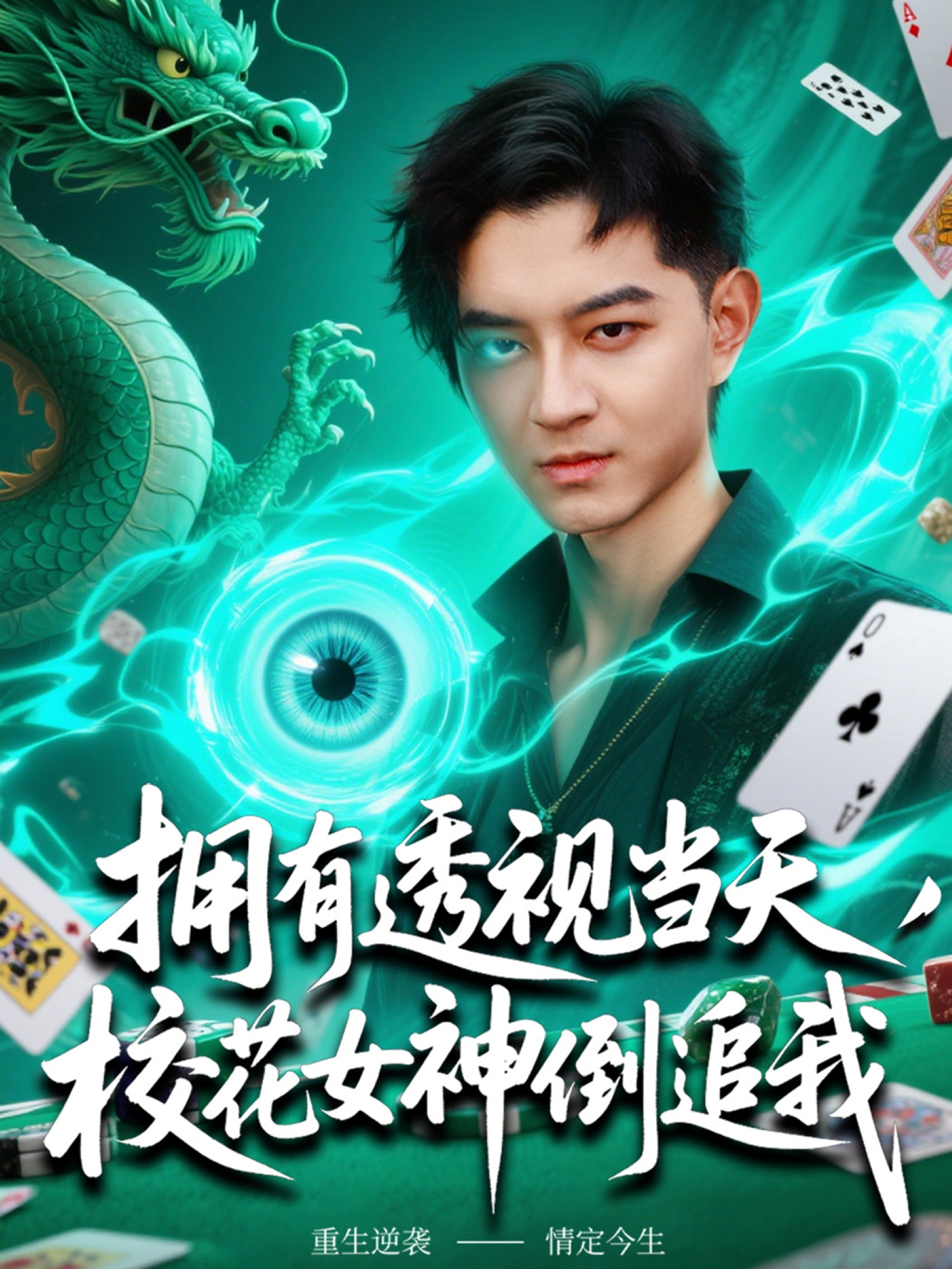 拥有透视当天，校花女神倒追我封面图