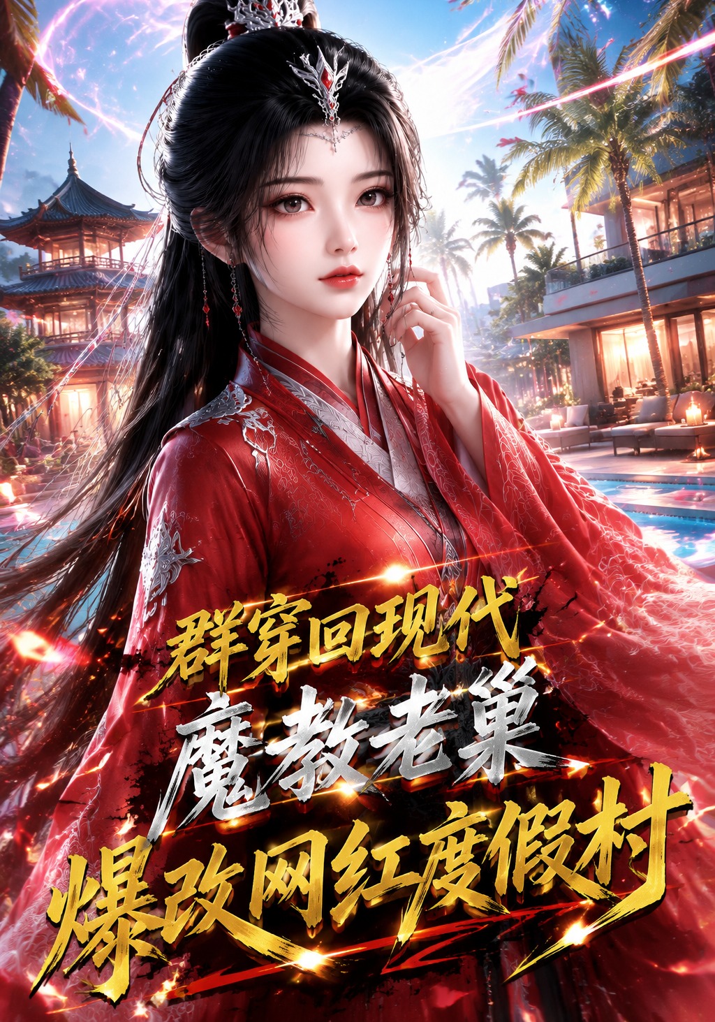 群穿回现代魔教老巢爆改网红度假村
