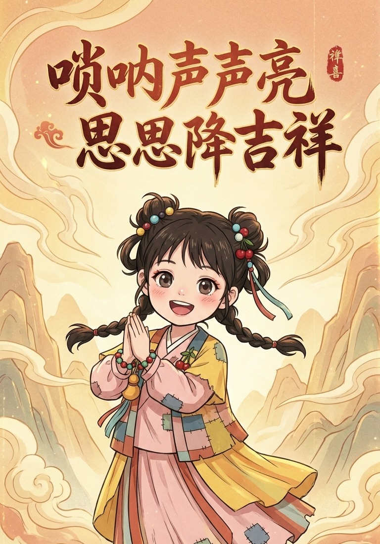 唢呐声声亮，思思降吉祥