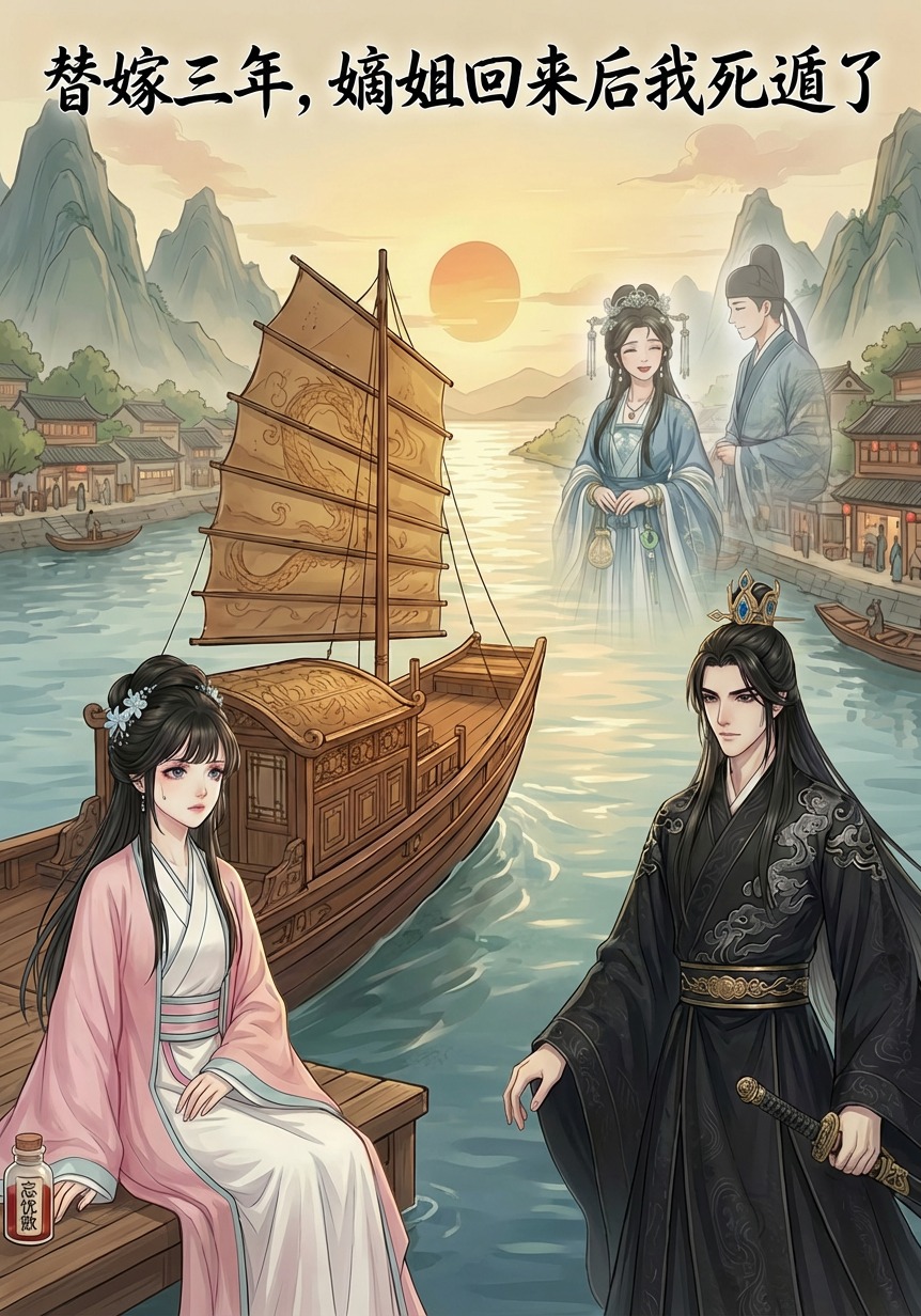 替嫁三年，嫡姐回来后我死遁了