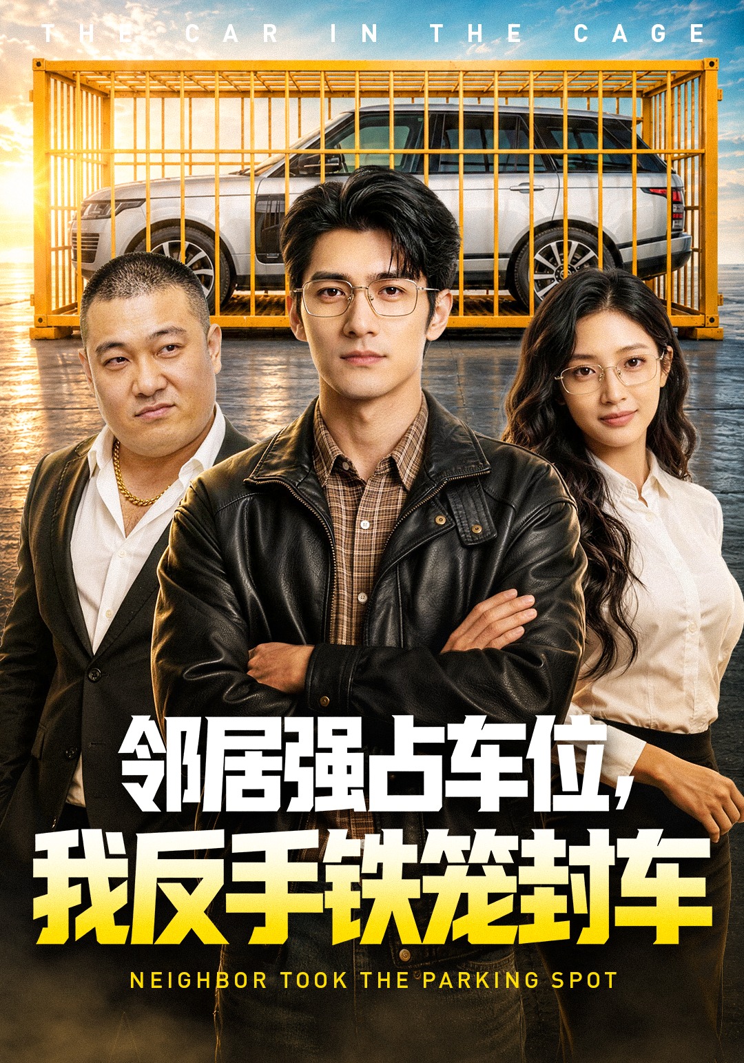 邻居强占车位，我反手铁笼封车
