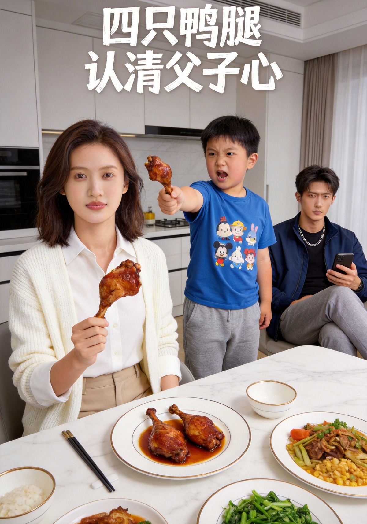 四只鸭腿认清父子心