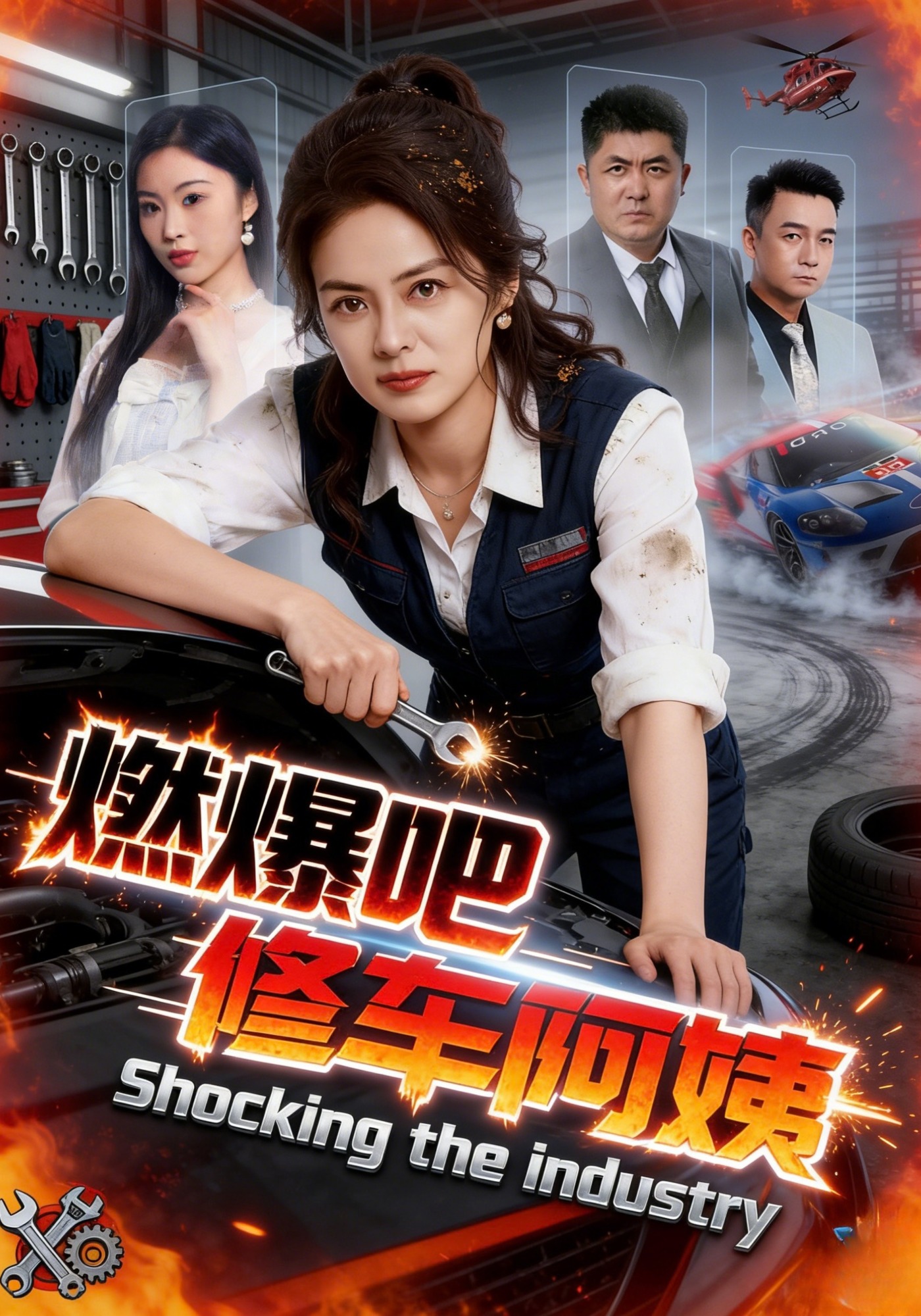 燃爆吧修车阿姨