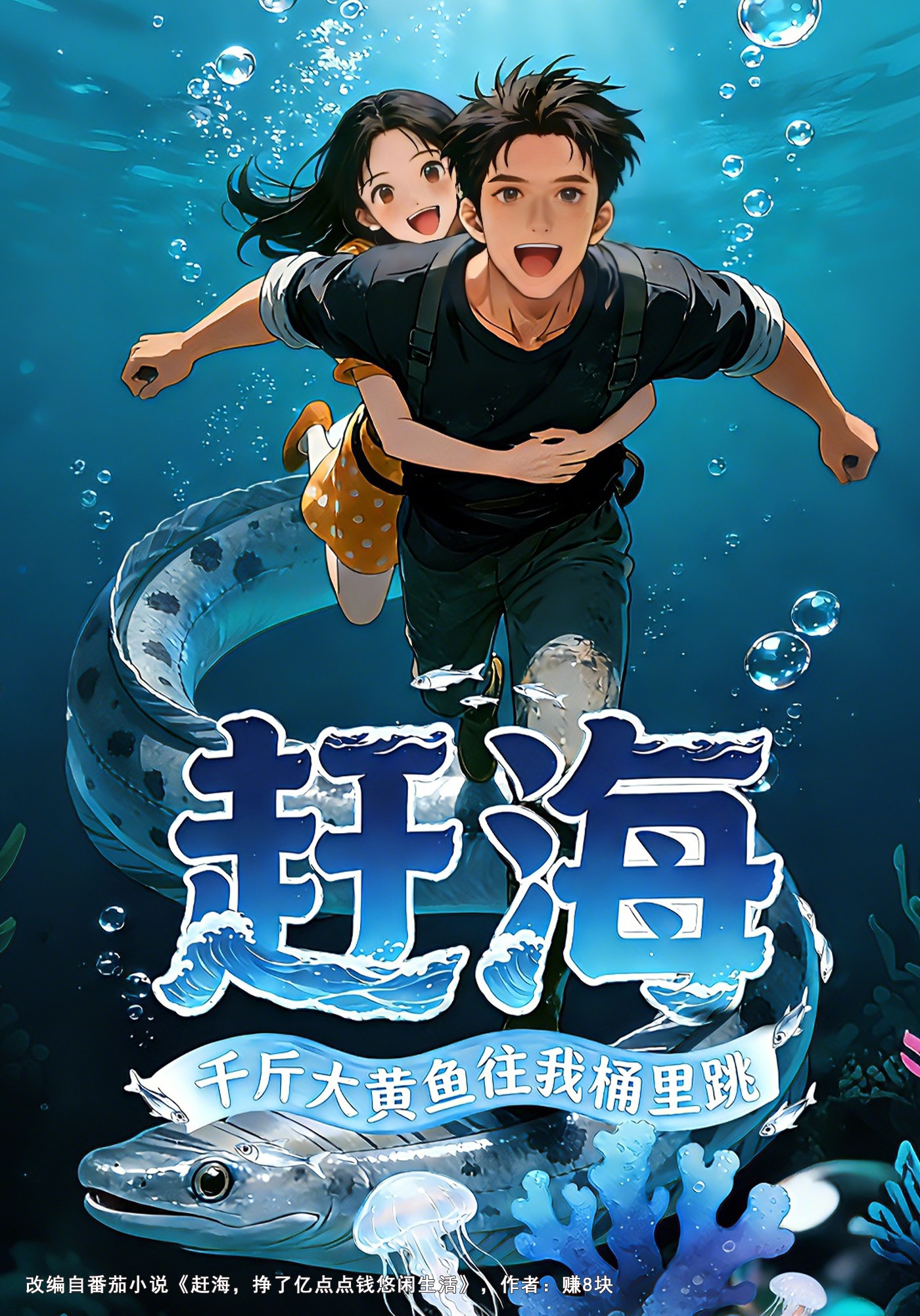 赶海：千斤大黄鱼往我桶里跳
